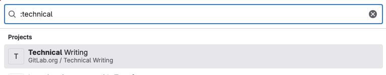 Search projects