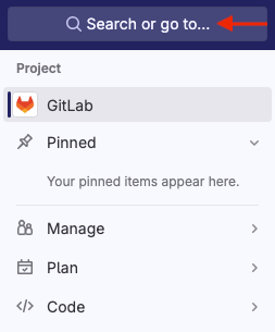 Context switching from the left sidebar.